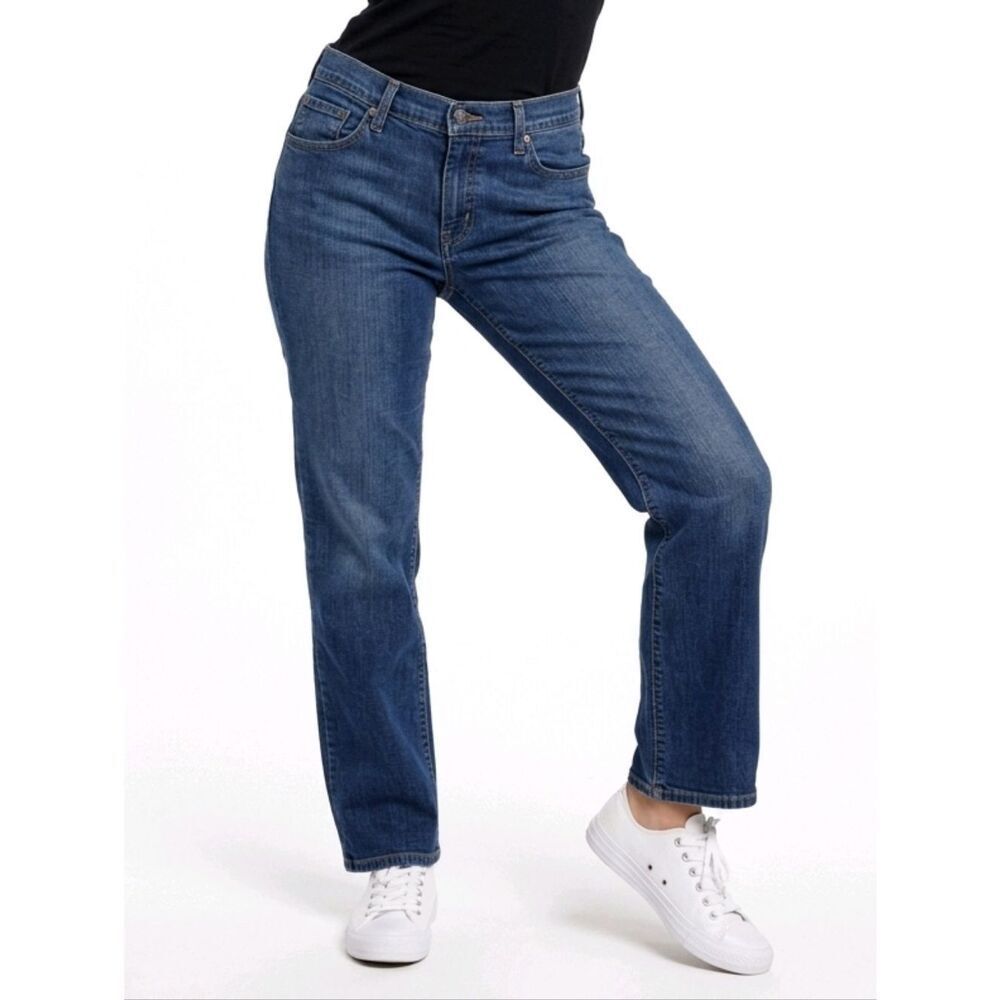 Levi's Dark Wash Relaxed 550 Boot Cut Denim Blue Jeans Size 12L